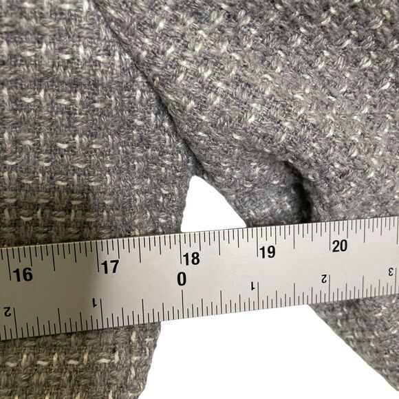 Banana Republic GEO Tweed Academy Blazer Gray White Lined Size 6 Wool Blend - Picture 10 of 15